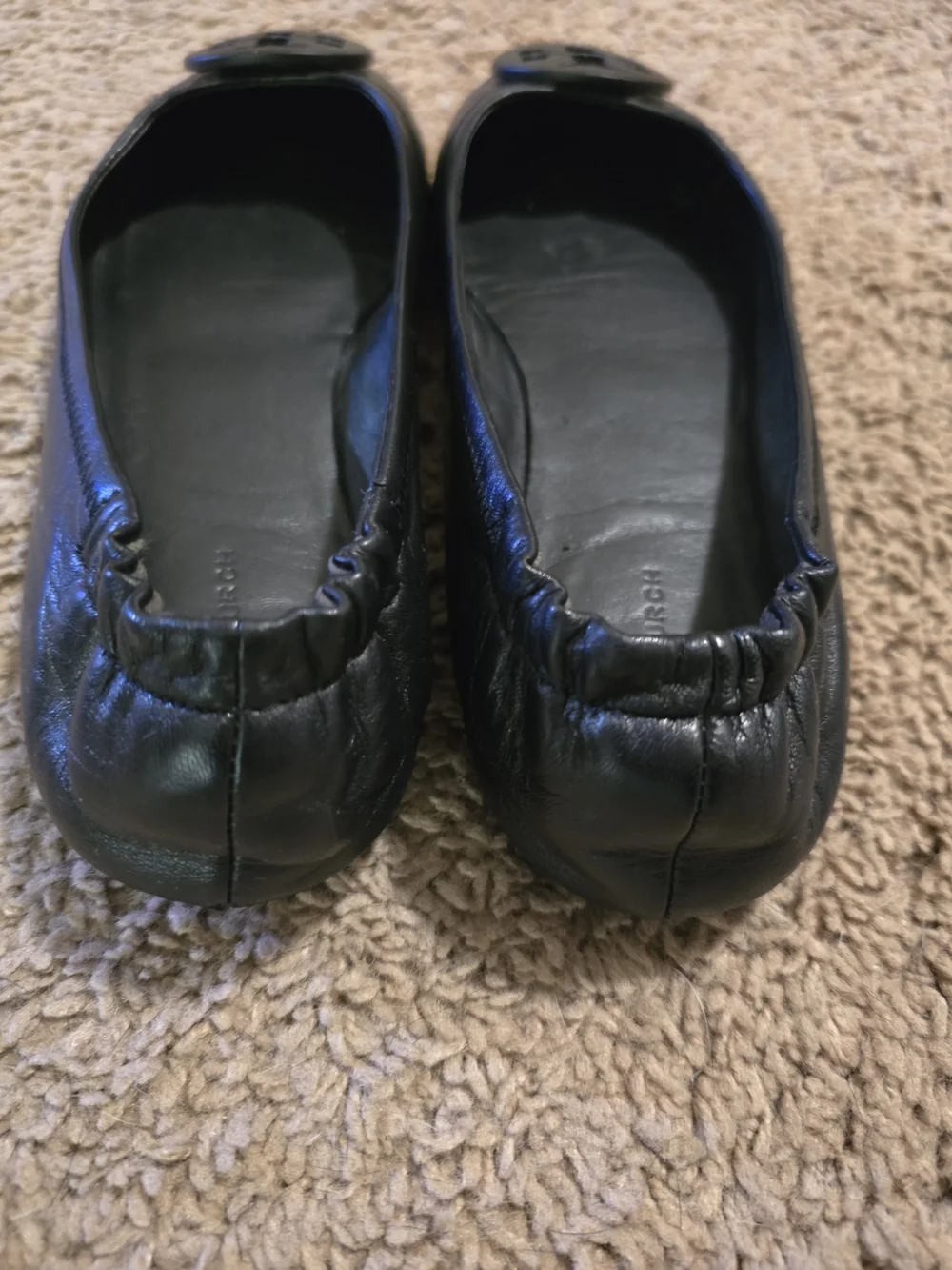 Tory Burch Black Minnie Travel Ballet Flat